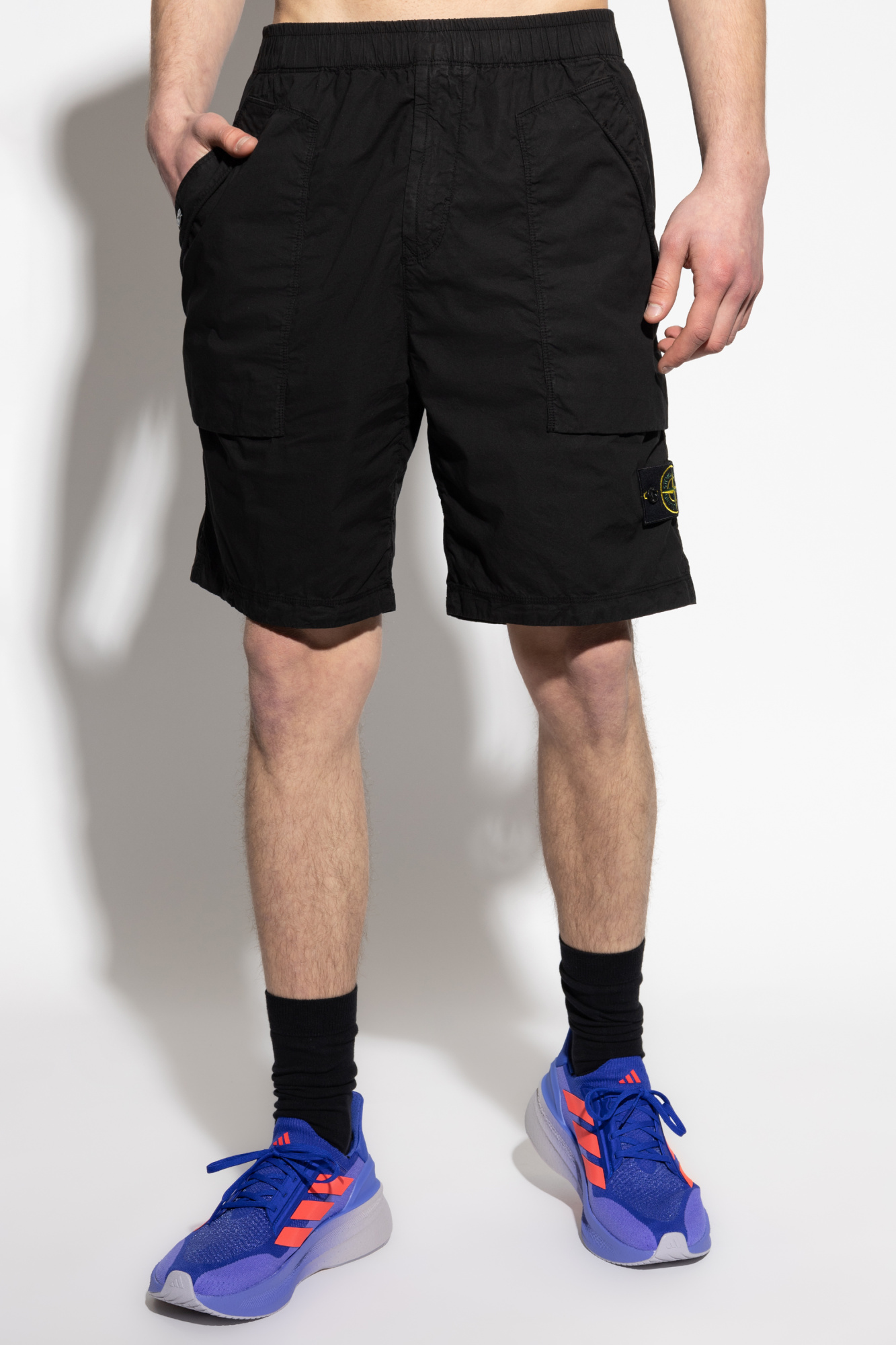 Stone Island Shorts with logo patch | Men's Clothing | Vitkac Stone Island Shorts with logo patch | Men's Clothing | Vitkac